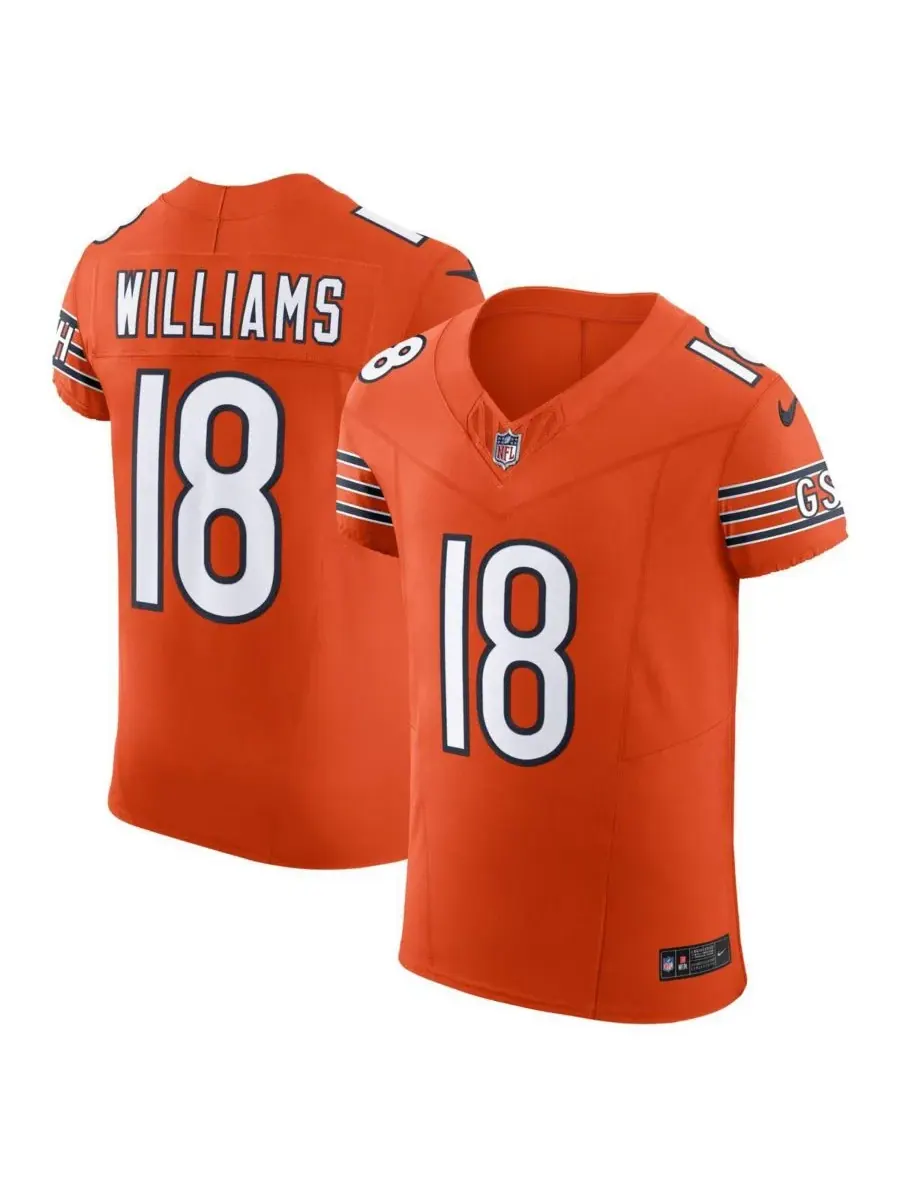 Nike Мужская оранжевая футболка Caleb Williams Chicago Bears Alternate Vapor FUSE Elite — изображение 1 из 3, оранжевый