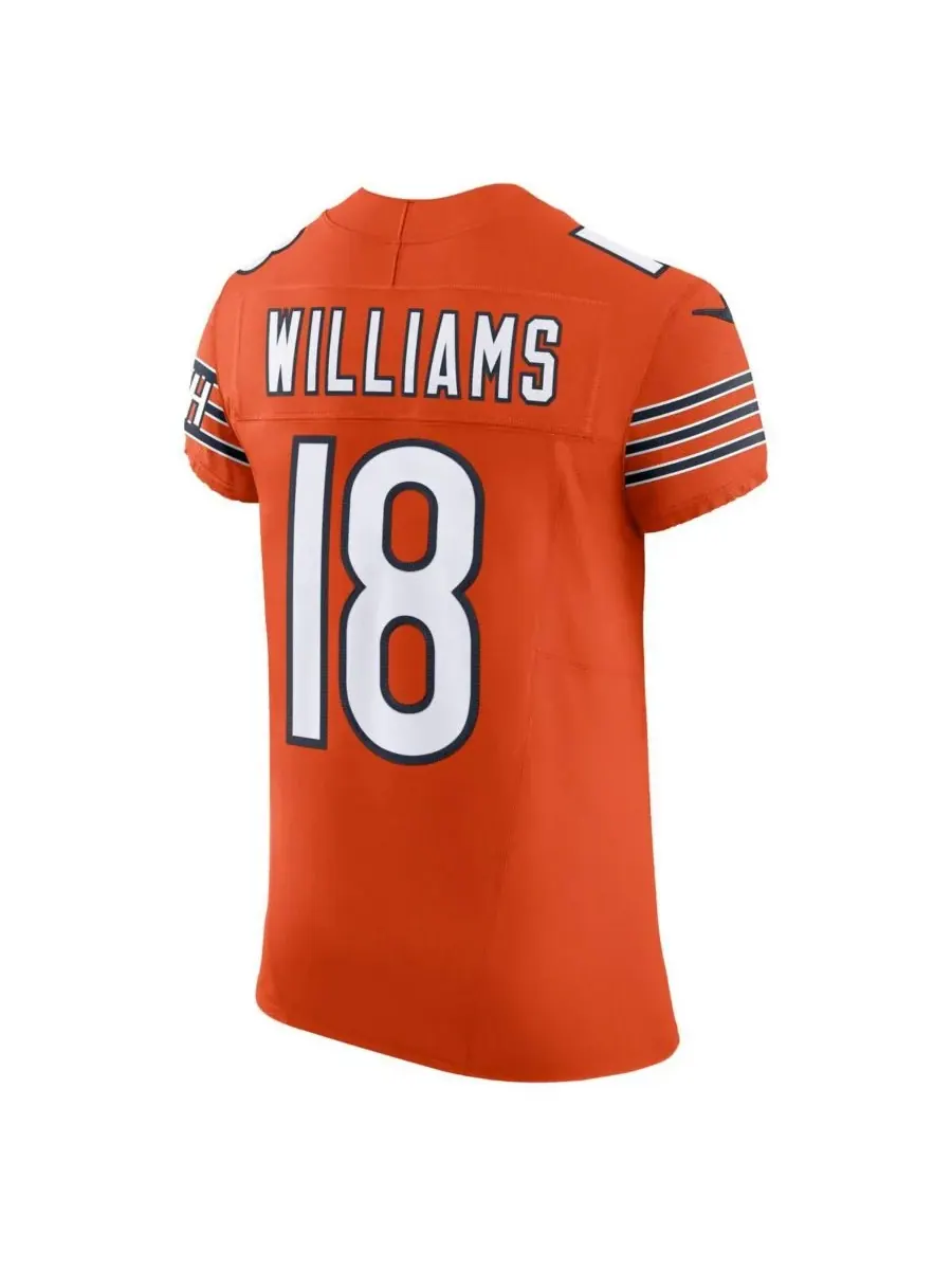 Nike Мужская оранжевая футболка Caleb Williams Chicago Bears Alternate Vapor FUSE Elite — изображение 2 из 3, оранжевый