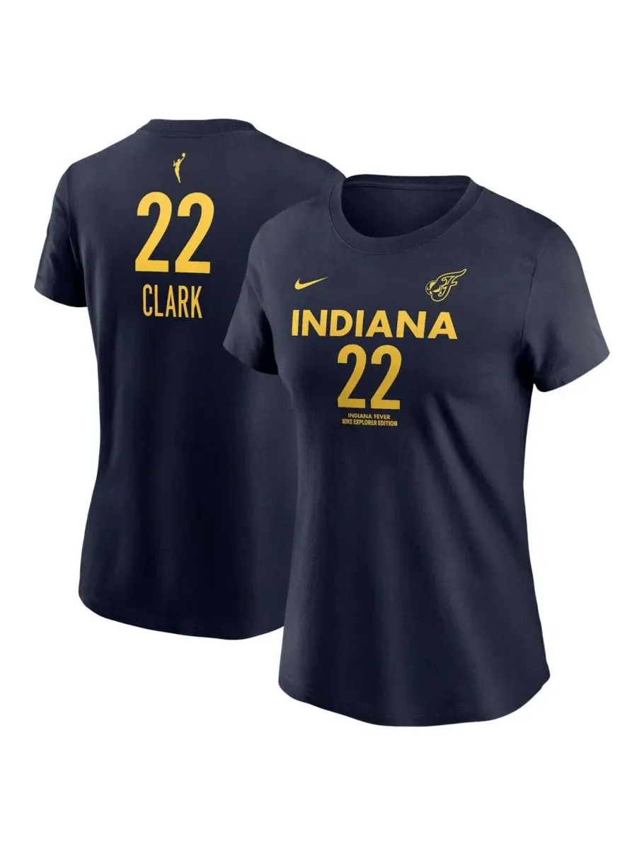 Футболка унисекс с именем и номером игрока команды Indiana Fever 2024 WNBA Draft Explorer Edition — изображение 1 из 3