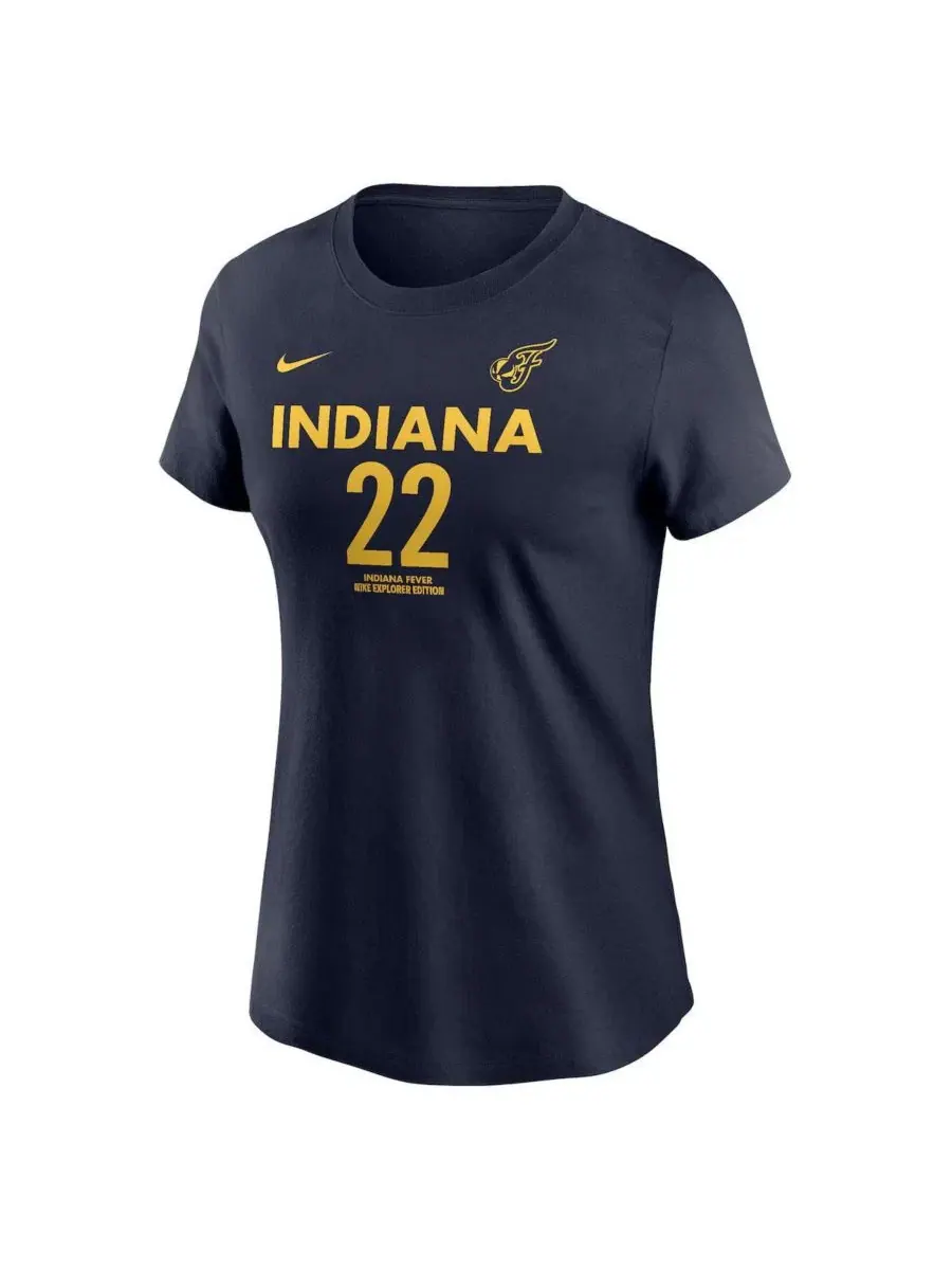 Футболка унисекс с именем и номером игрока команды Indiana Fever 2024 WNBA Draft Explorer Edition — изображение 2 из 3