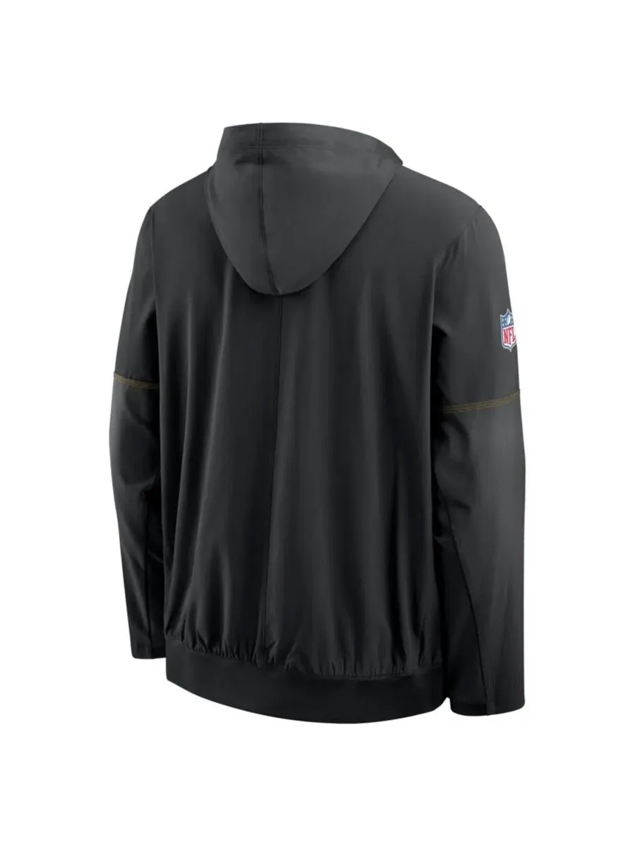 Ветрозащитная куртка-худи с капюшоном Sideline Logo Glory Anorak Half-Zip Hoodie Nike — изображение 3 из 3, черный