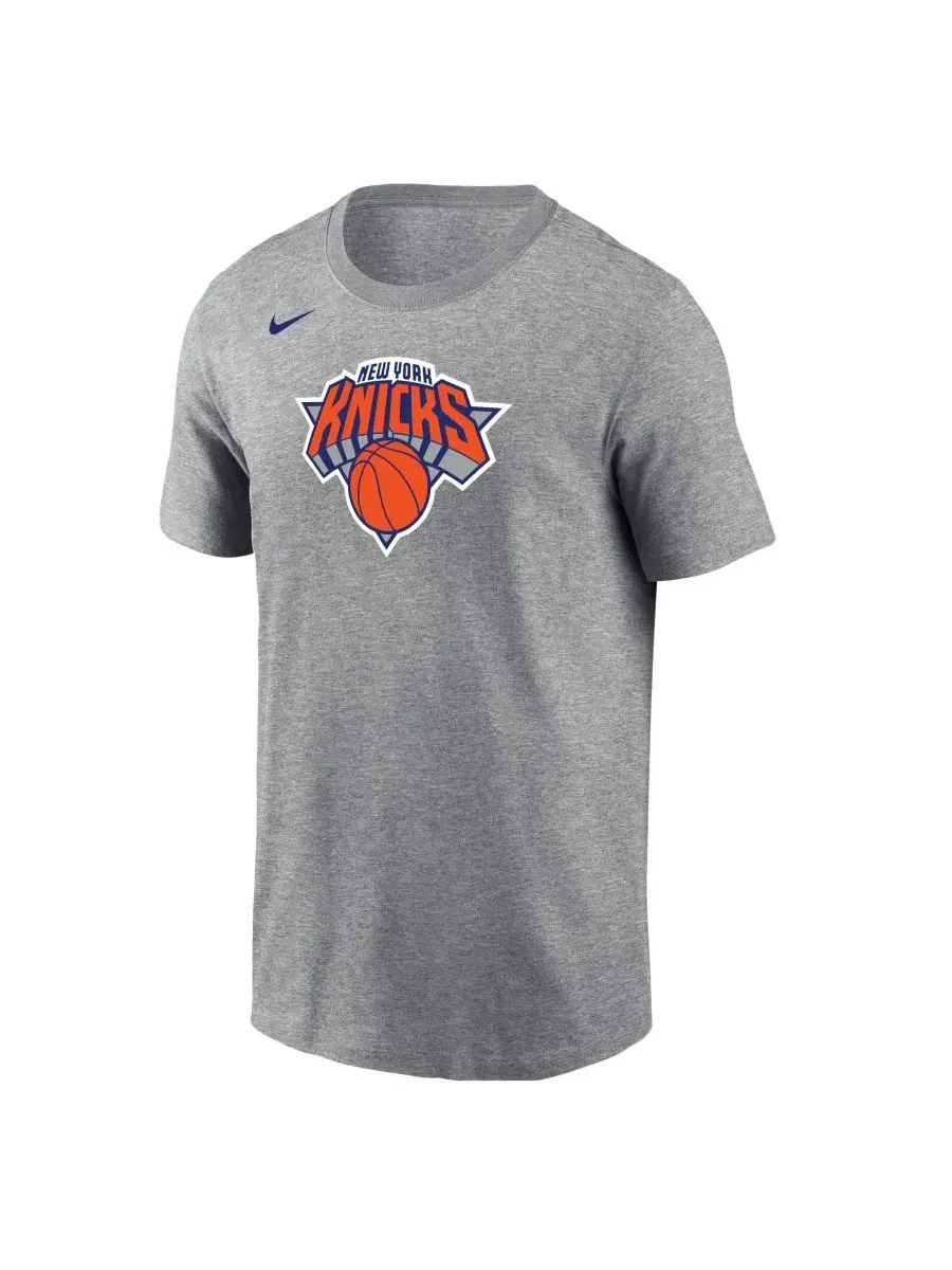 Футболка с коротким рукавом New York Knicks Core Nike — изображение 1 из 1, серый