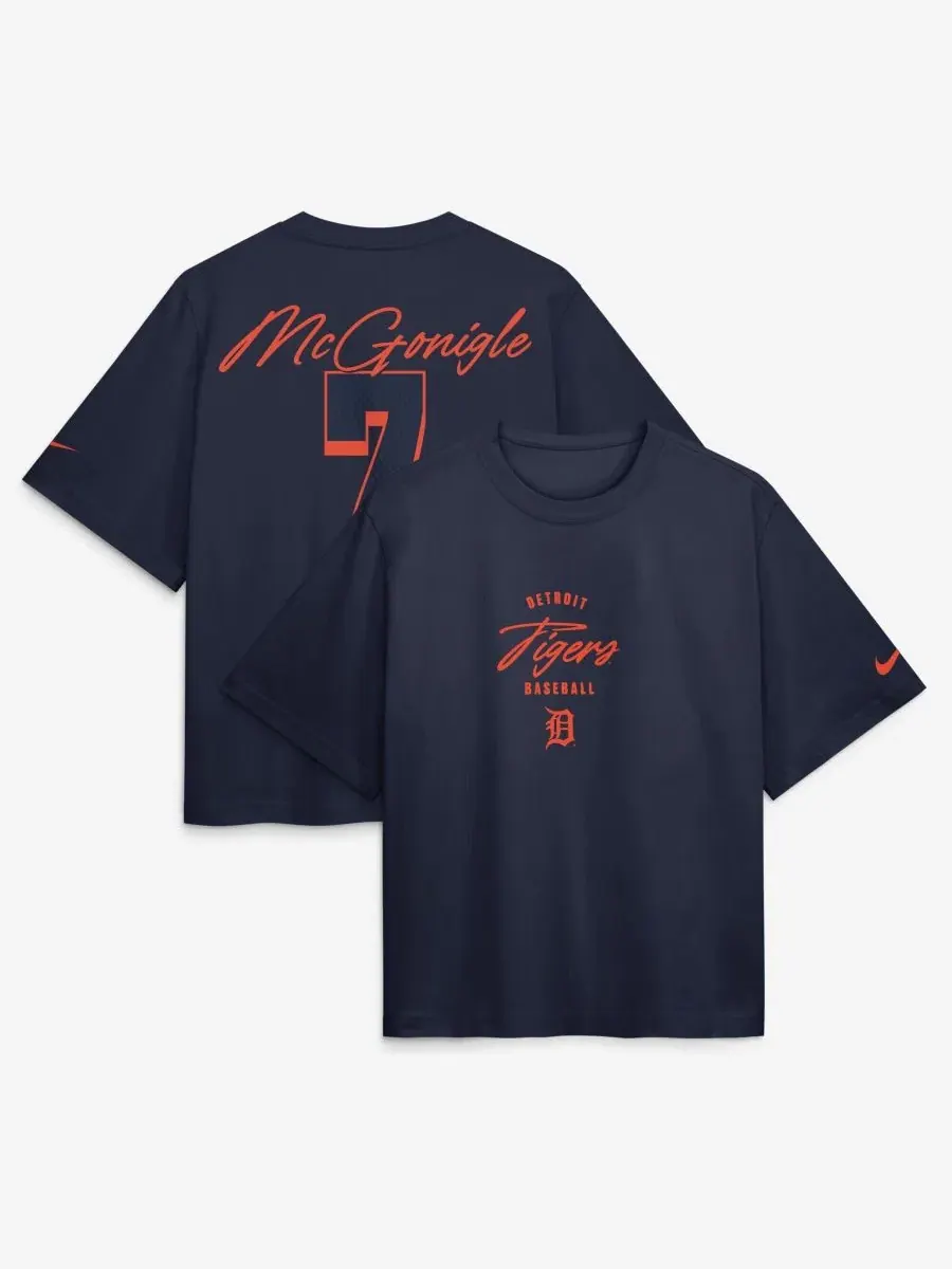 Футболка свободного кроя с принтом Kevin McGonigle Nike — изображение 1 из 3, темно-синий