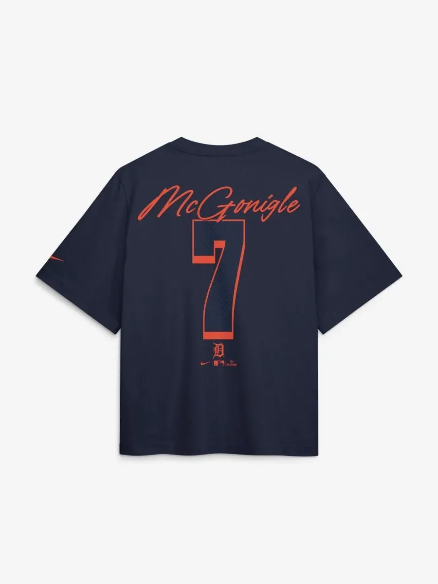 Футболка свободного кроя с принтом Kevin McGonigle Nike — изображение 3 из 3, темно-синий