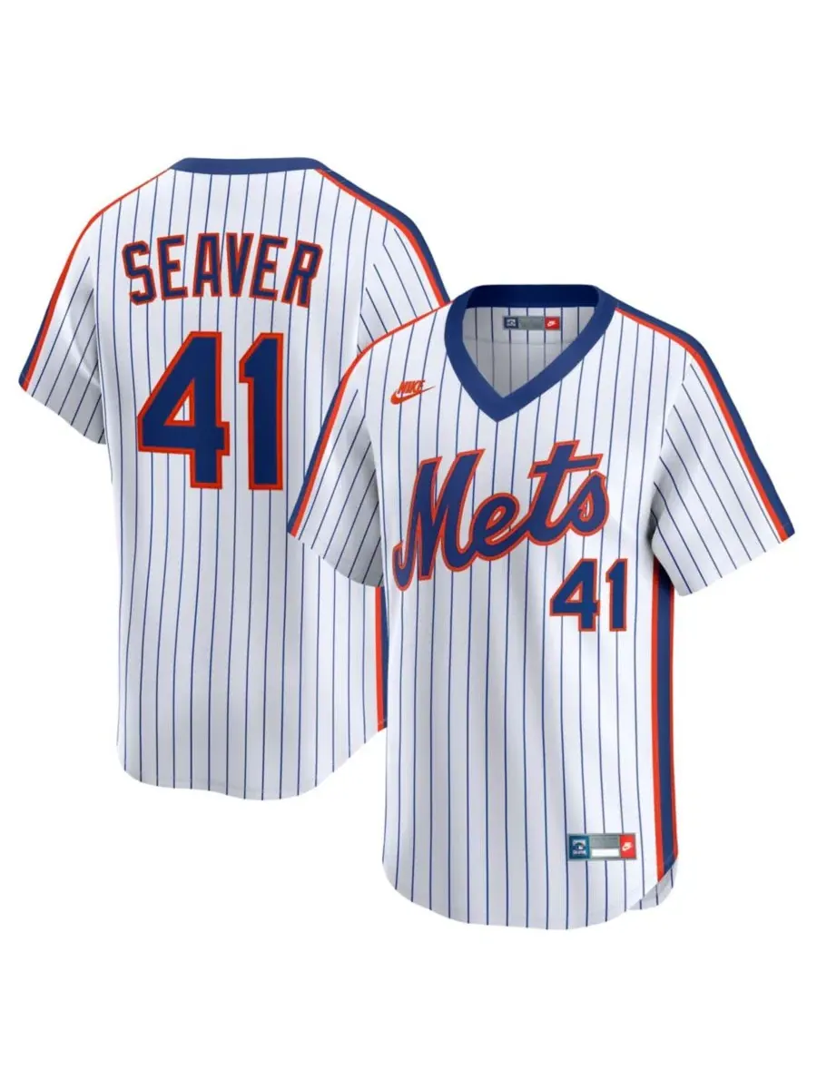 Мужская джерси-футболка с коротким рукавом, с принтом Nike Tom Seaver Cooperstown Collection Limited — изображение 1 из 3