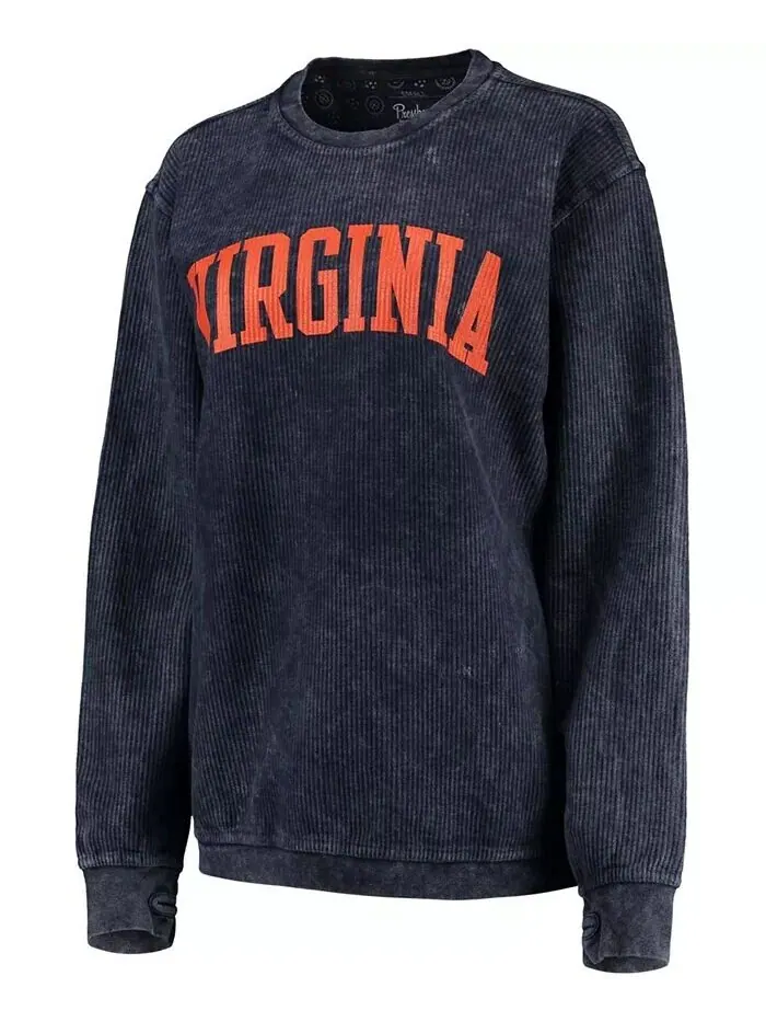 Женский темно-синий свитшот с удобной шнуровкой в ​​винтажном стиле Virginia Cavaliers, базовый — изображение 2 из 3