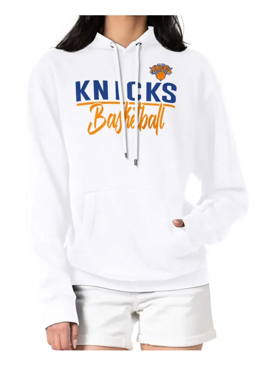 Толстовка-худи с графикой New York Knicks G-III 4Her by Carl Banks — изображение 1 из 3, белый