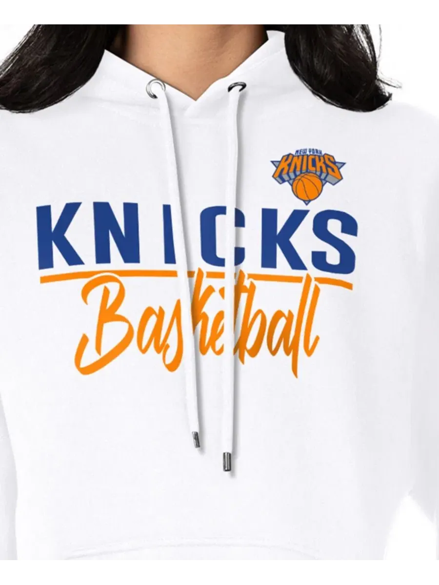 Толстовка-худи с графикой New York Knicks G-III 4Her by Carl Banks — изображение 3 из 3, белый
