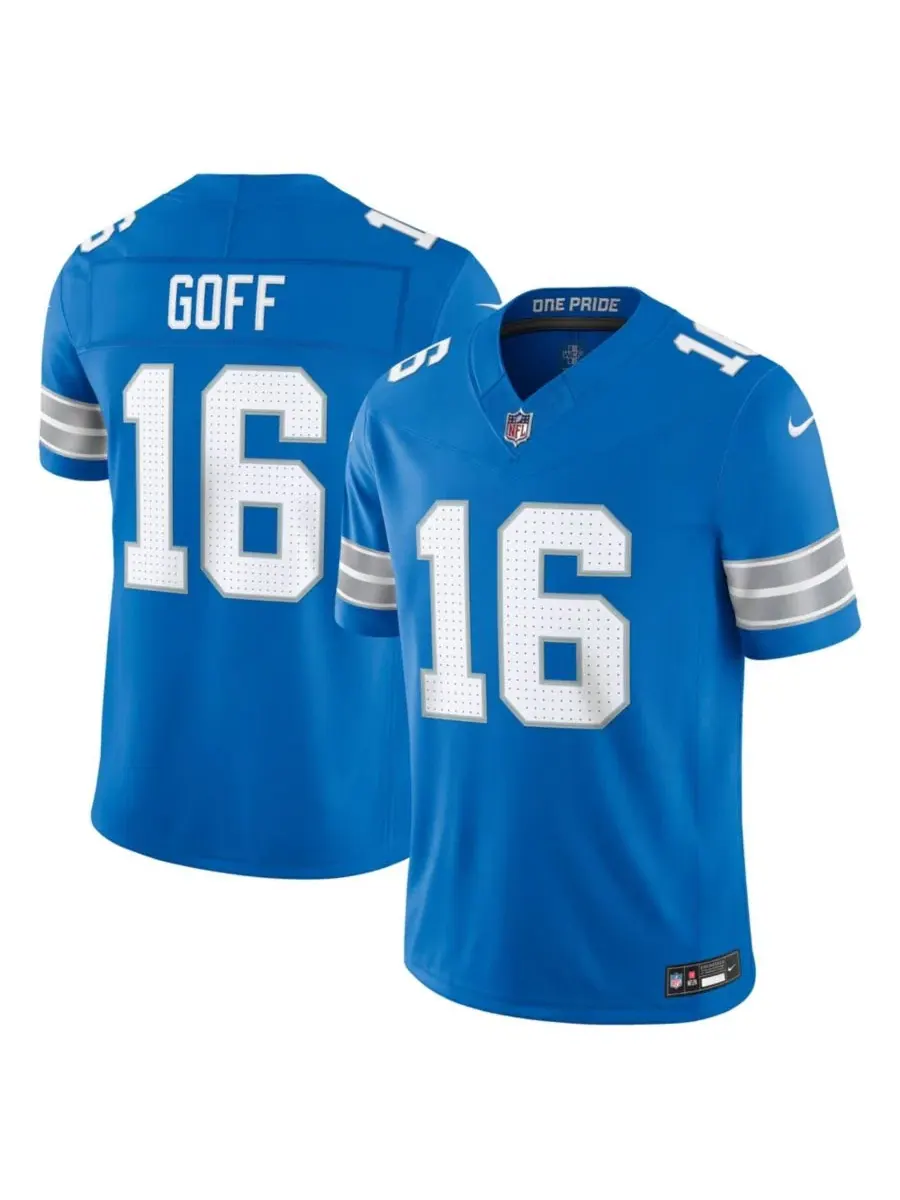Джерси Nike Jared Goff Detroit Lions Vapor F.U.S.E. Stitched Limited — изображение 1 из 3, синий