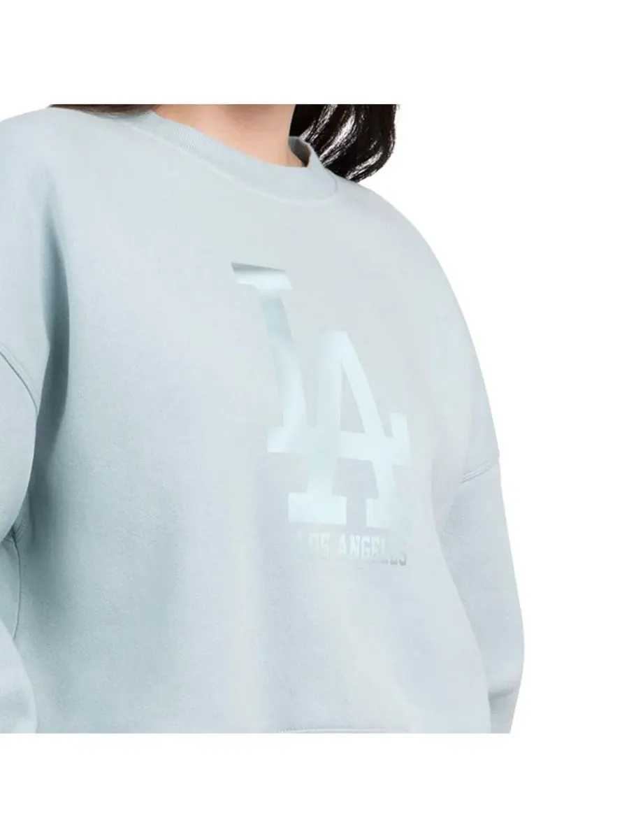 Женский свитшот из флиса с принтом Los Angeles Dodgers Pastels Boxy Starter — изображение 2 из 3, мята