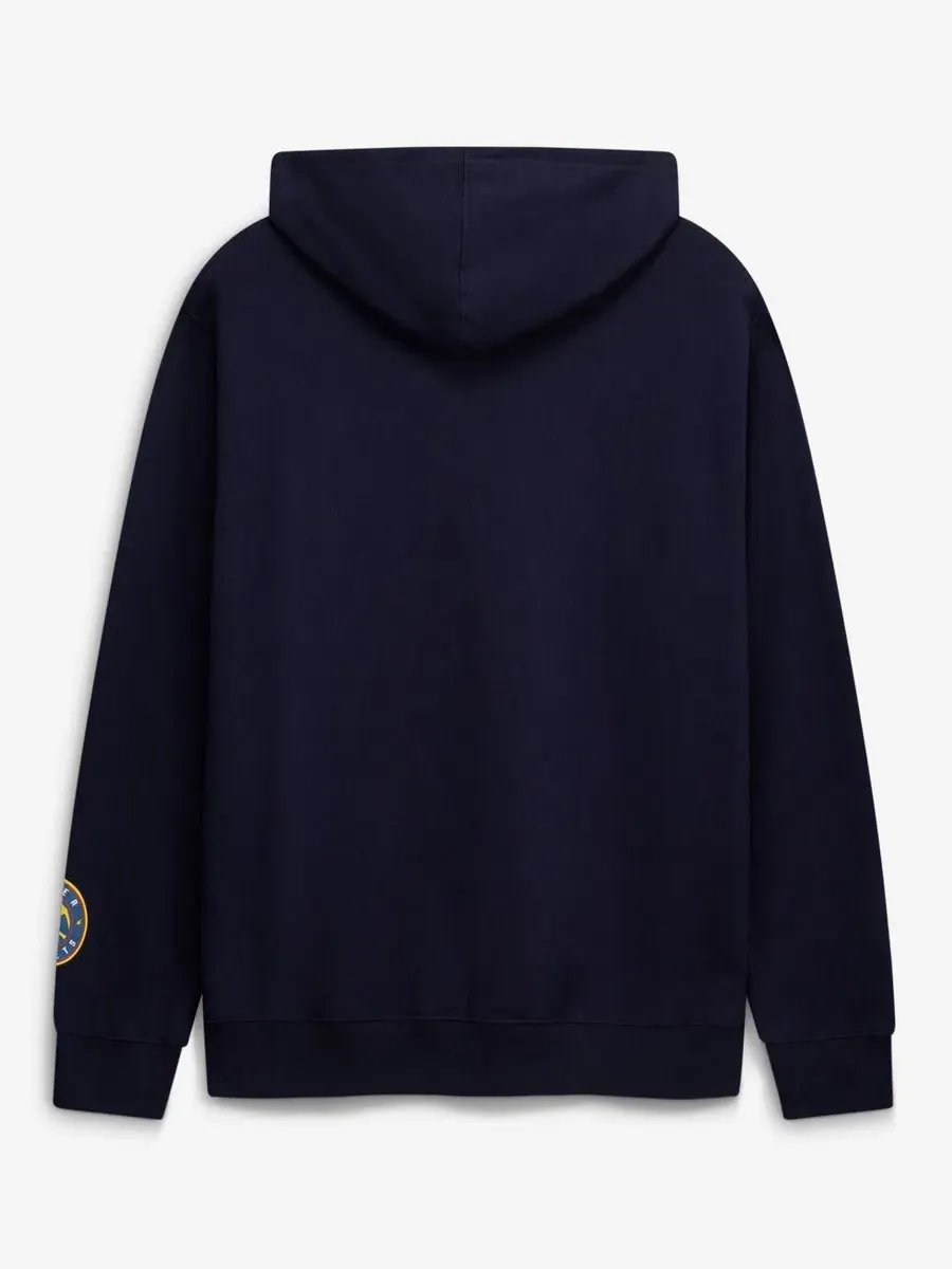 Мужская худи с флисом Denver Nuggets Mitchell & Ness — изображение 2 из 2, темно-синий