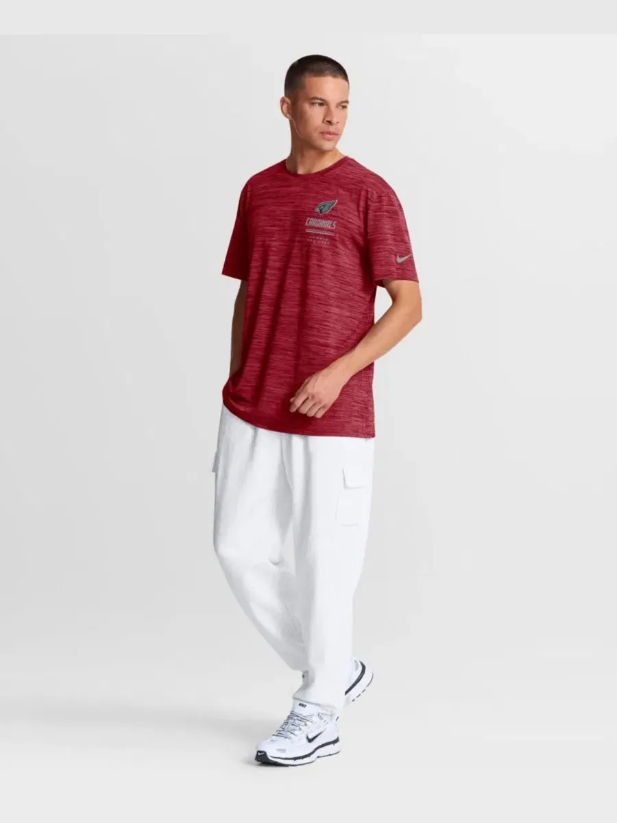 Футболка с коротким рукавом и кросс-дай принтом, модель Arizona Cardinals Sideline Double Covered — изображение 4 из 5