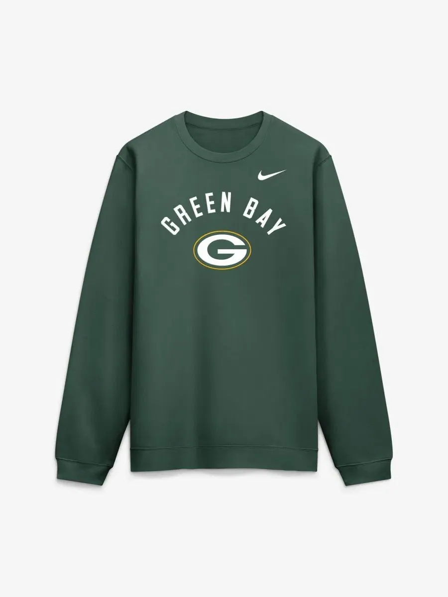Свитшот с начесом Defensive Leader Club Fleece Nike — изображение 1 из 2, зеленый