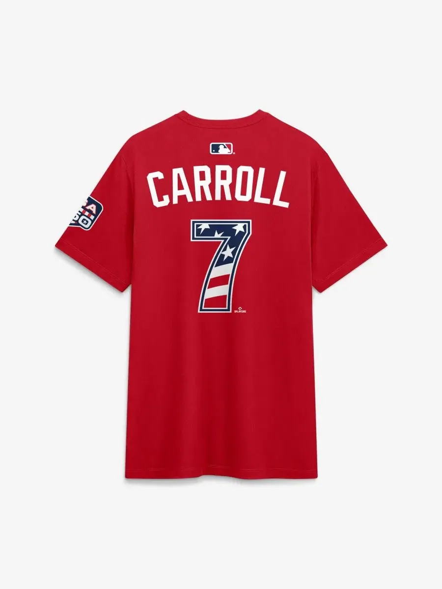 Футболка с именем и номером Corbin Carroll Nike — изображение 3 из 3, красный