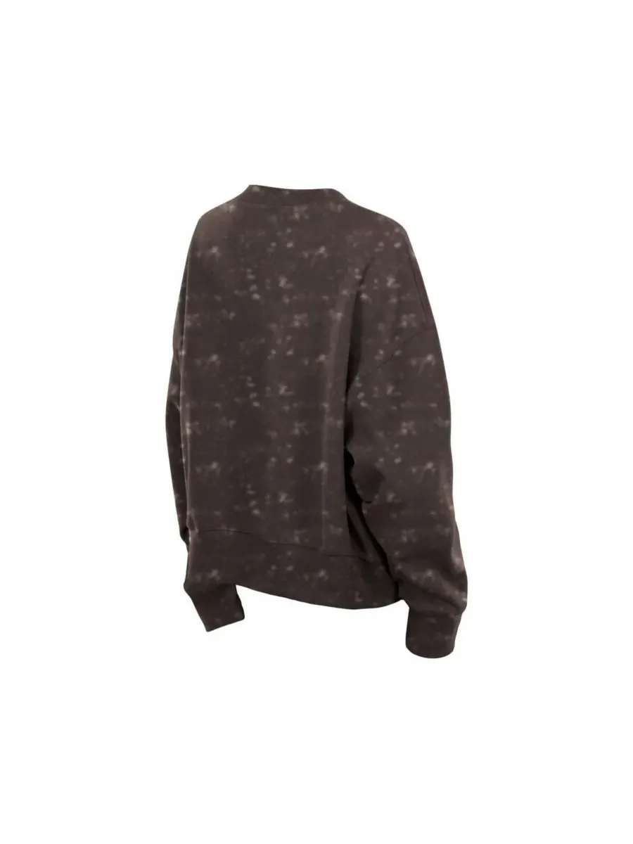 Свитшот оверсайз с принтом Throwback Oversized Boxy Sweatshirt New Era — изображение 2 из 4, коричневый