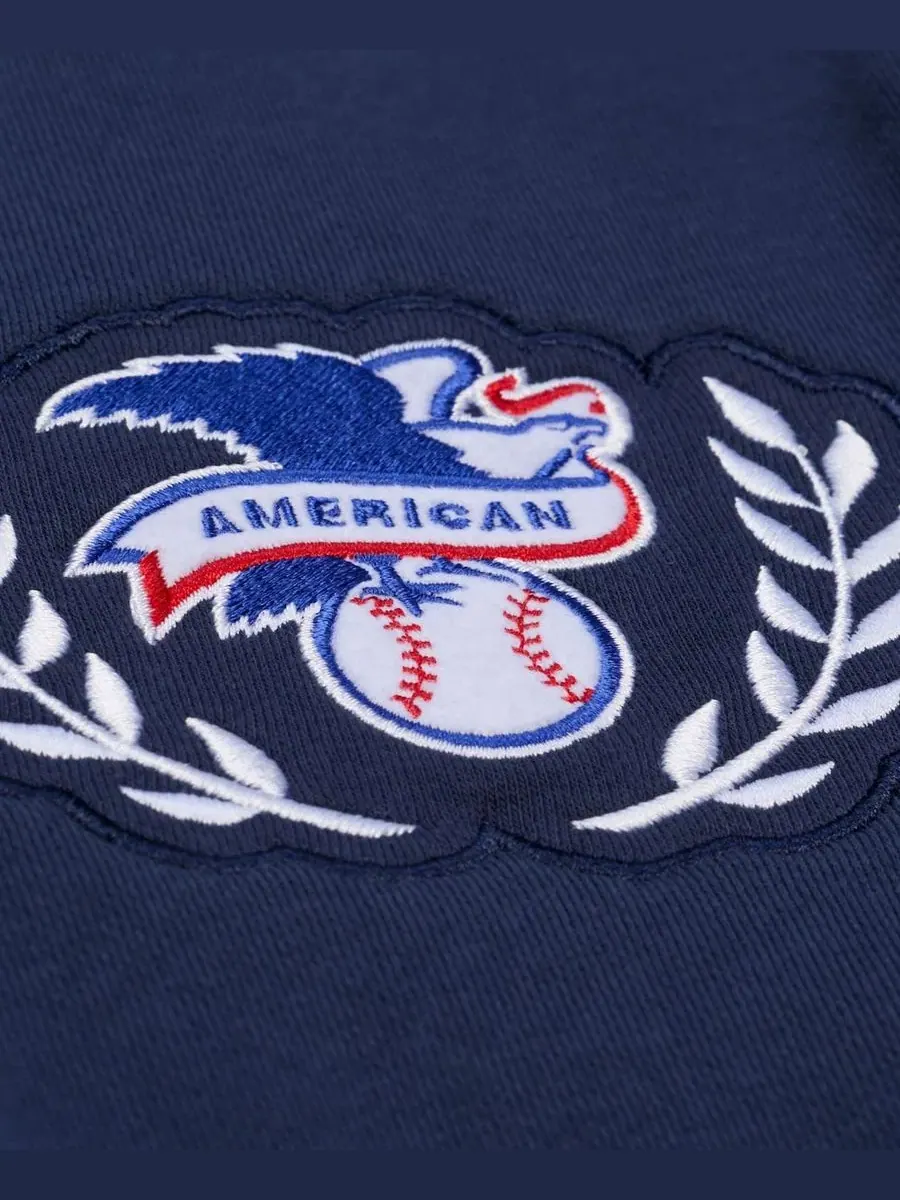 Свитшот женский с вышивкой Boston Red Sox Pep Rally Mitchell & Ness — изображение 4 из 5, темно-синий