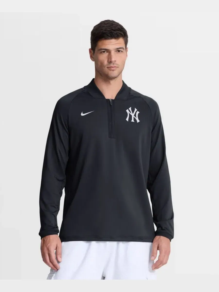 Толстовка с полузамком Nike New York Yankees — изображение 1 из 3, темно-синий