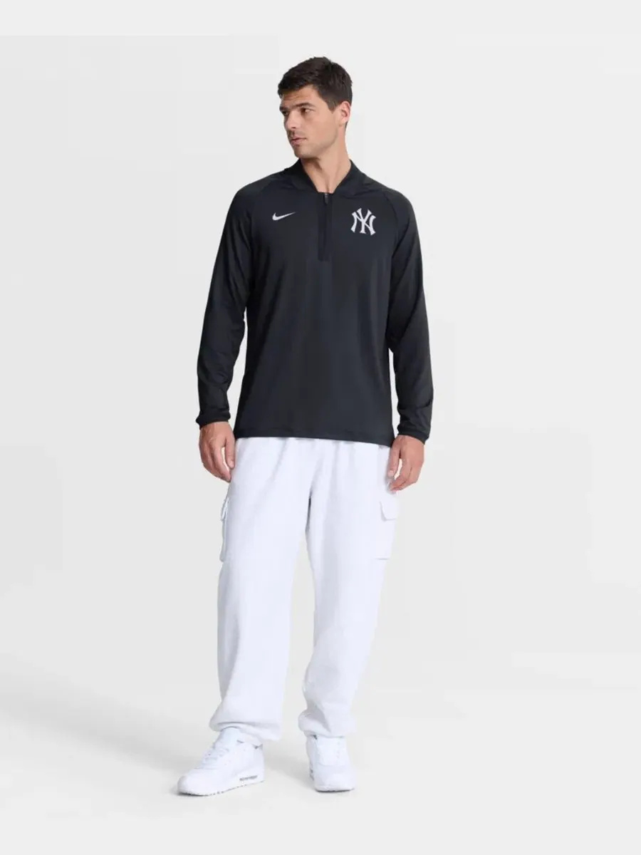 Толстовка с полузамком Nike New York Yankees — изображение 3 из 3, темно-синий