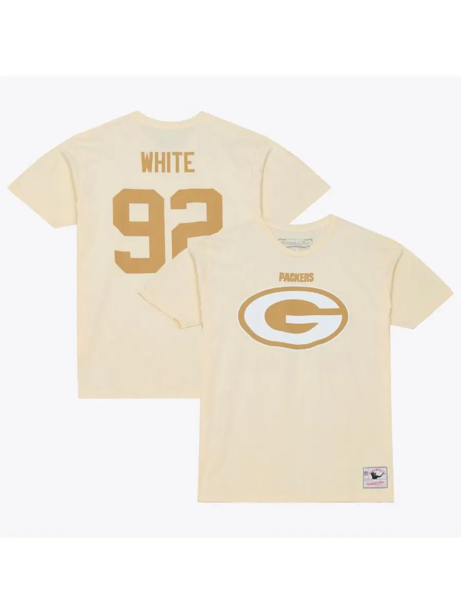Футболка мужская с именем и номером игрока Sandman Mitchell & Ness — изображение 1 из 4, бежевый
