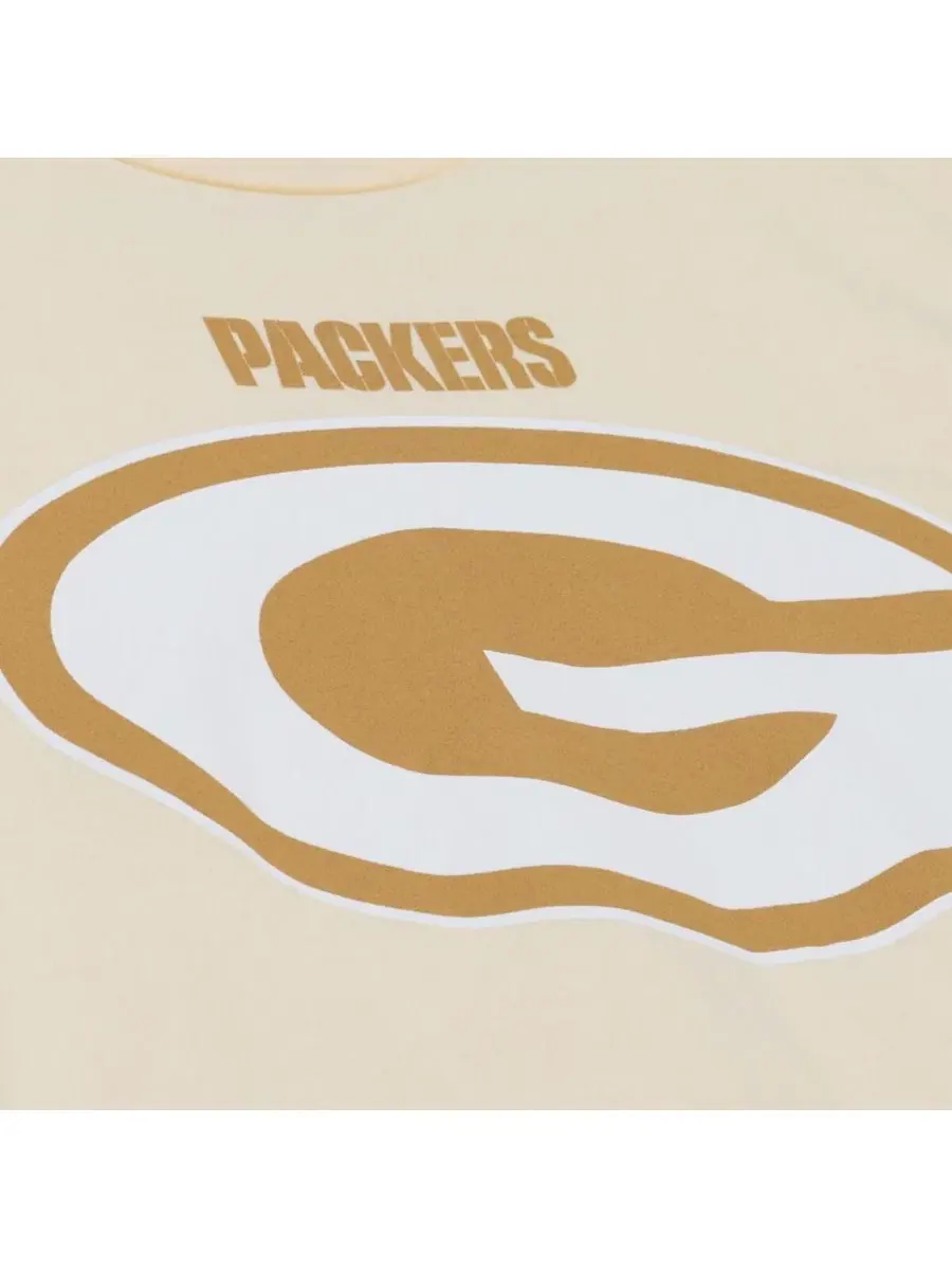 Футболка мужская с именем и номером игрока Sandman Mitchell & Ness — изображение 2 из 4, бежевый