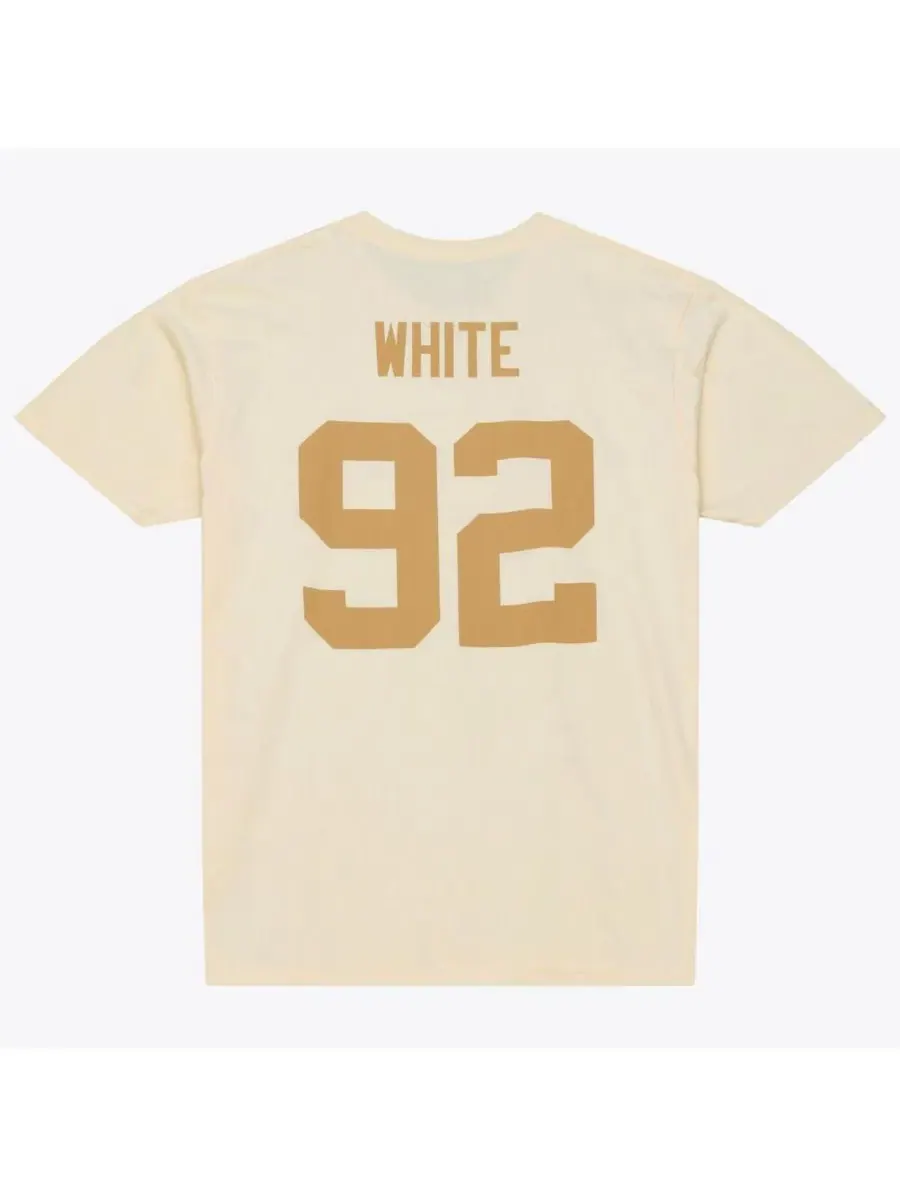 Футболка мужская с именем и номером игрока Sandman Mitchell & Ness — изображение 3 из 4, бежевый