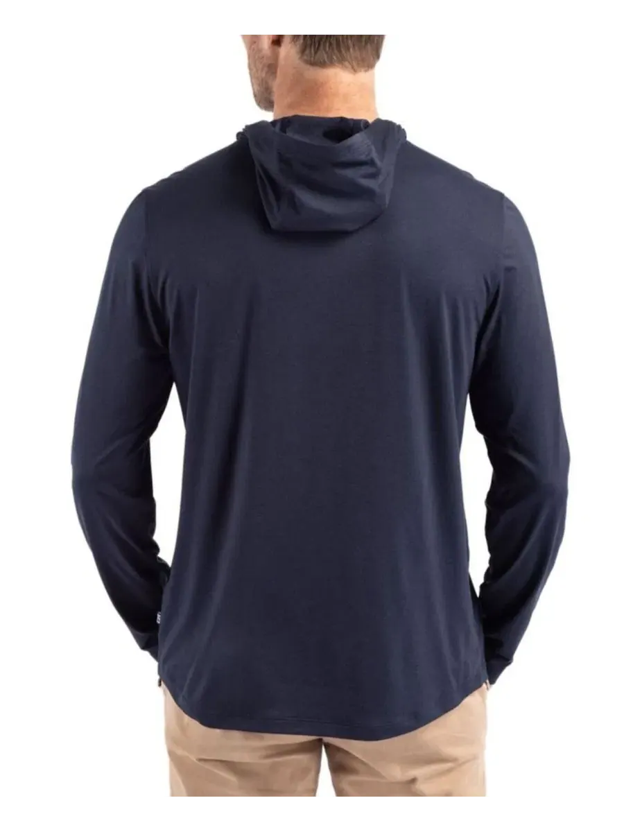Худи-футболка с длинным рукавом Chicago Bears Coastline Epic Comfort Eco Cutter & Buck — изображение 2 из 2, темно-синий