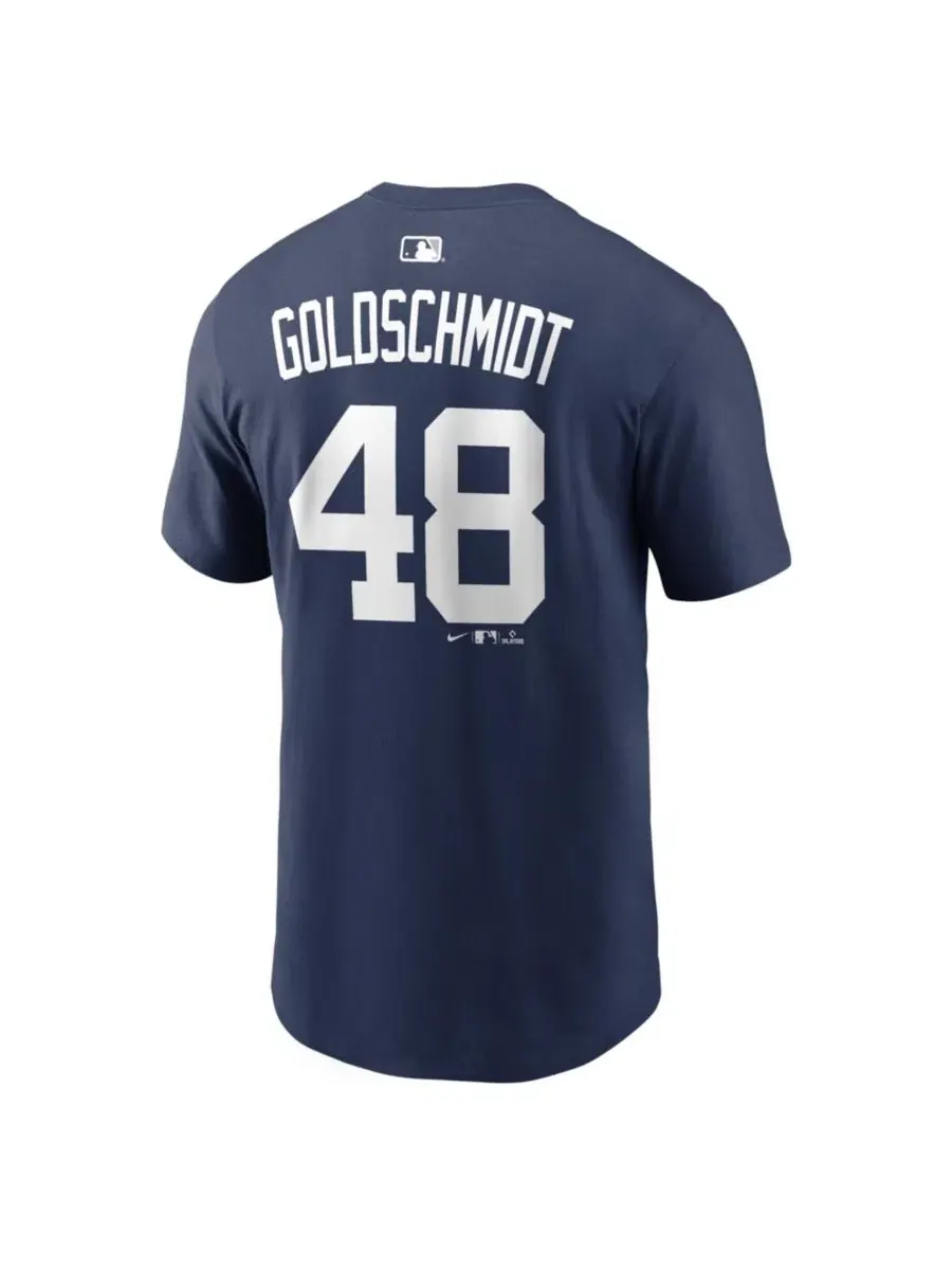 Футболка с именем и номером Paul Goldschmidt Nike — изображение 2 из 3, темно-синий