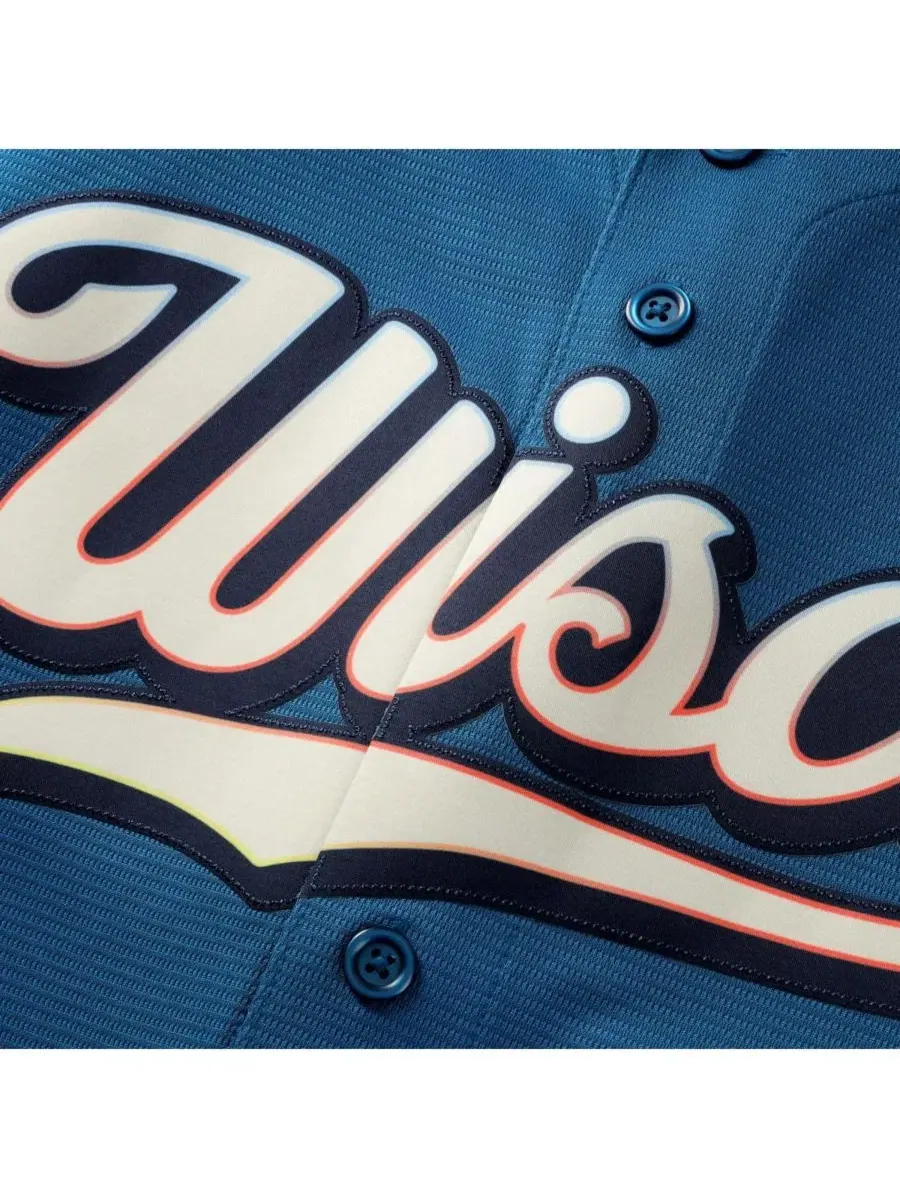 Игровая футболка Nike Jackson Chourio Mineral Blue Milwaukee Brewers 2026 City Connect — изображение 5 из 7, синий