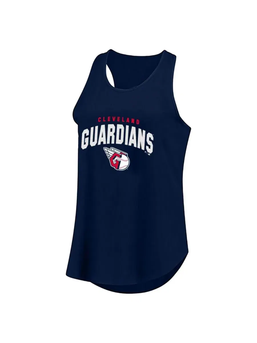 Майка-борцовка без рукавов с принтом Profile Wordmark Cleveland Guardians Fanatics — изображение 1 из 1, темно-синий