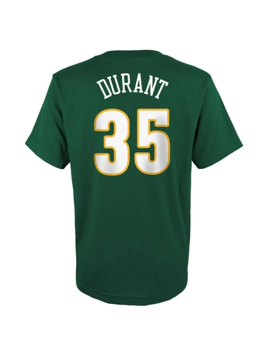 Футболка Kevin Durant Green Seattle Supersonics Hardwood Classics Mitchell & Ness — изображение 2 из 3, зеленый