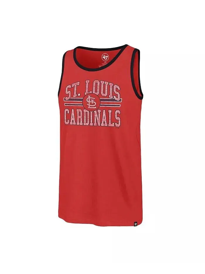 Мужская красная майка St. Louis Cardinals Winger Franklin '47 Brand — изображение 2 из 3