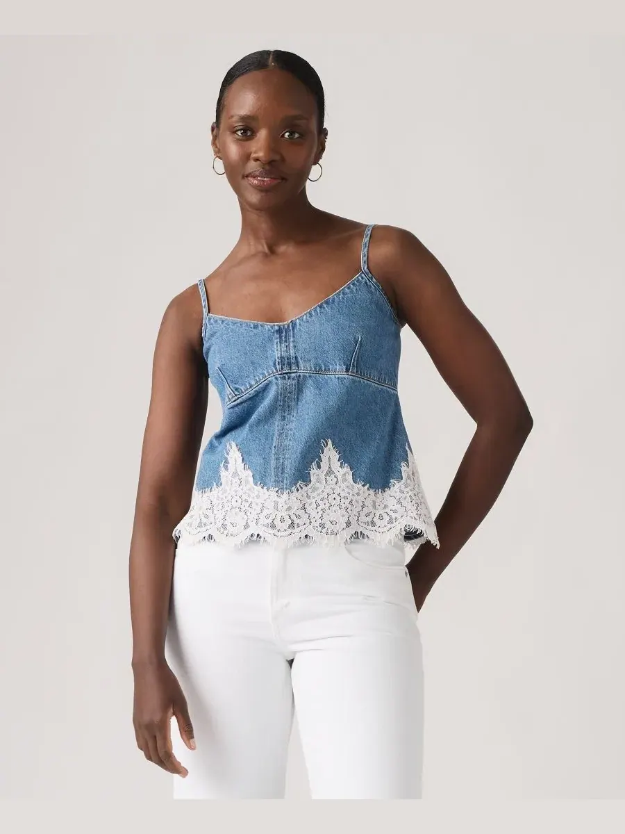 Топ-майка без рукавов с V-образным вырезом Levi's, Slipped My Mind — изображение 1 из 4