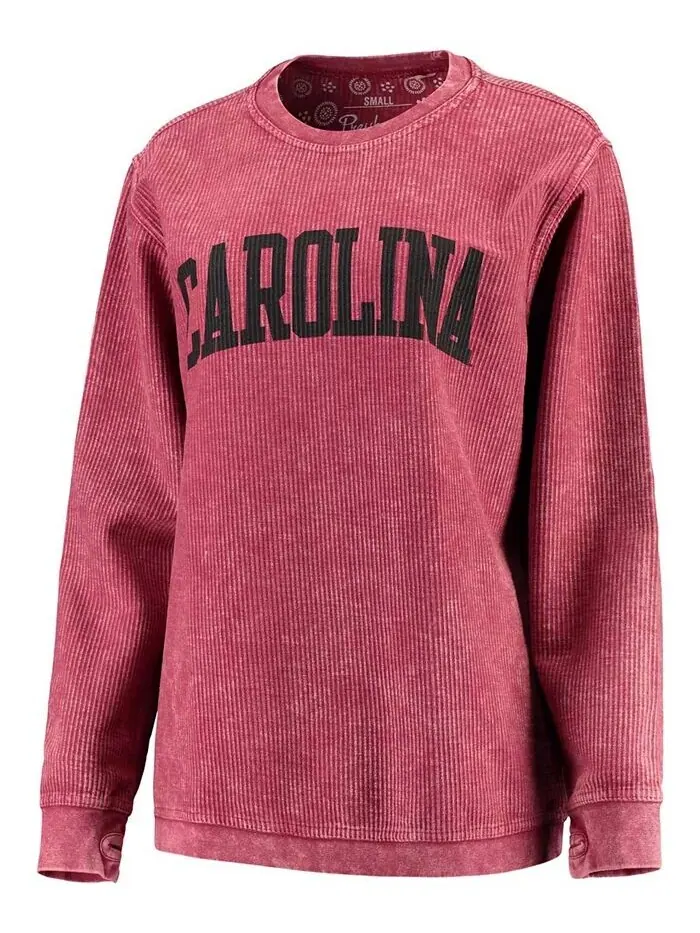 Женский гранатовый свитшот South Carolina Gamecocks с удобным шнурком в винтажном стиле, базовый — изображение 2 из 3