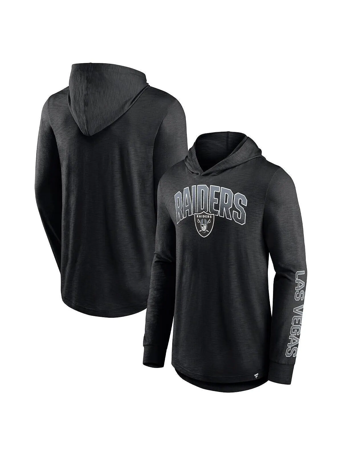 Мужская фирменная черная толстовка с капюшоном las vegas raiders front runner pullover Fanatics — изображение 1 из 3, черный
