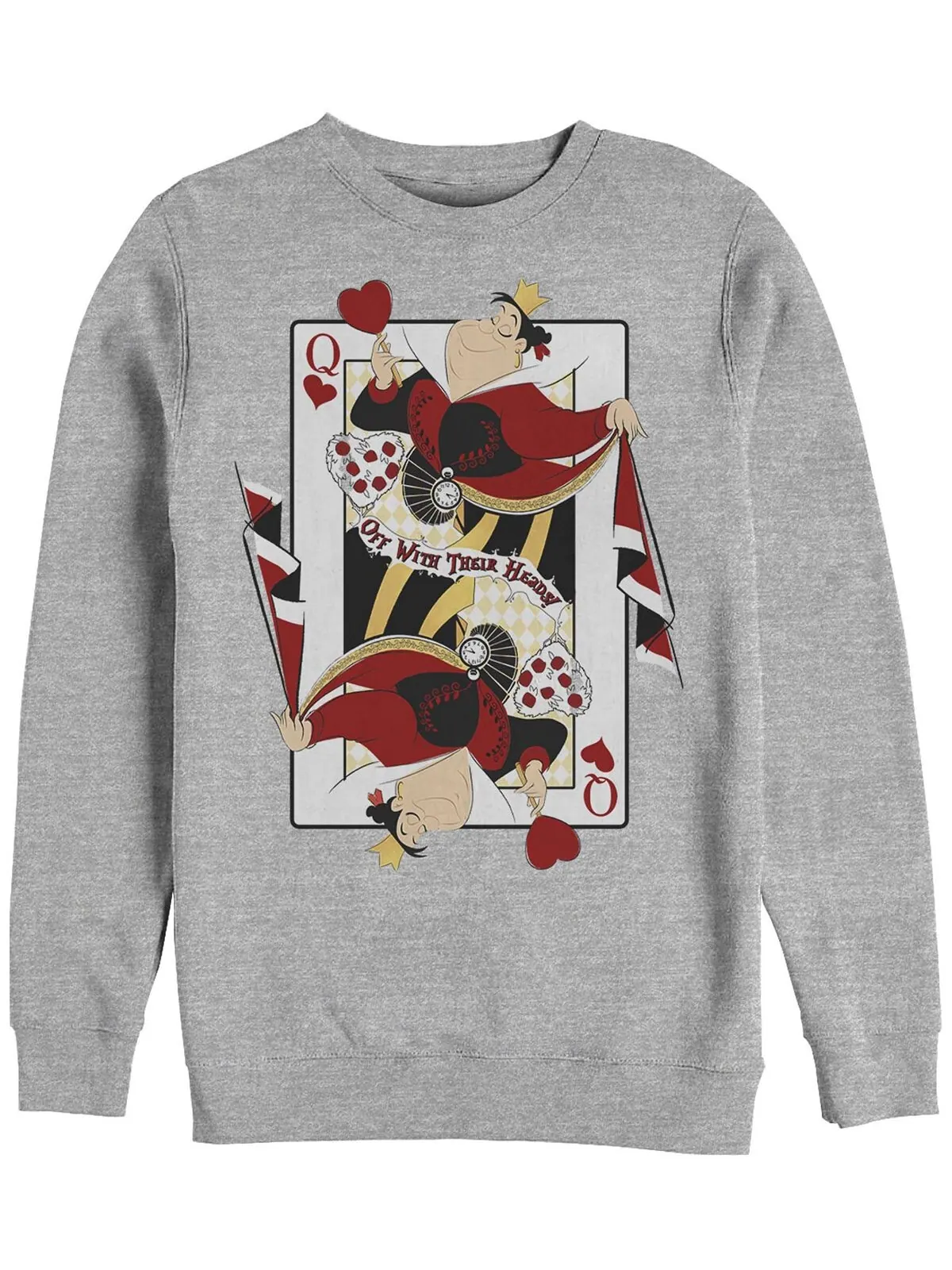 Мужская футболка с длинным рукавом queen of hearts Fifth Sun — изображение 1 из 1, серый