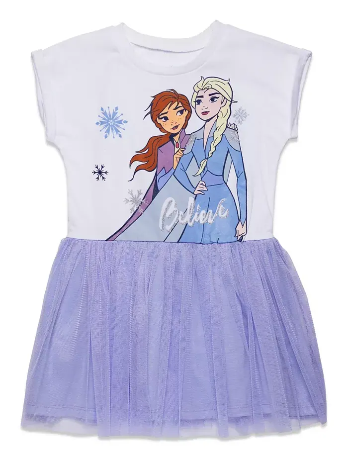 Платье из тюля для девочек Disney Princess "Король Лев" Русалочка Моана (размеры 2T - 10-12) Frozen