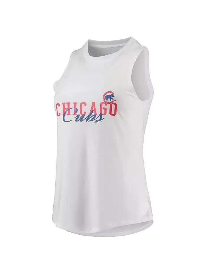 Женский комплект из майки и леггинсов Chicago Cubs Sonata белого и черного цвета Concepts Sport — изображение 4 из 4