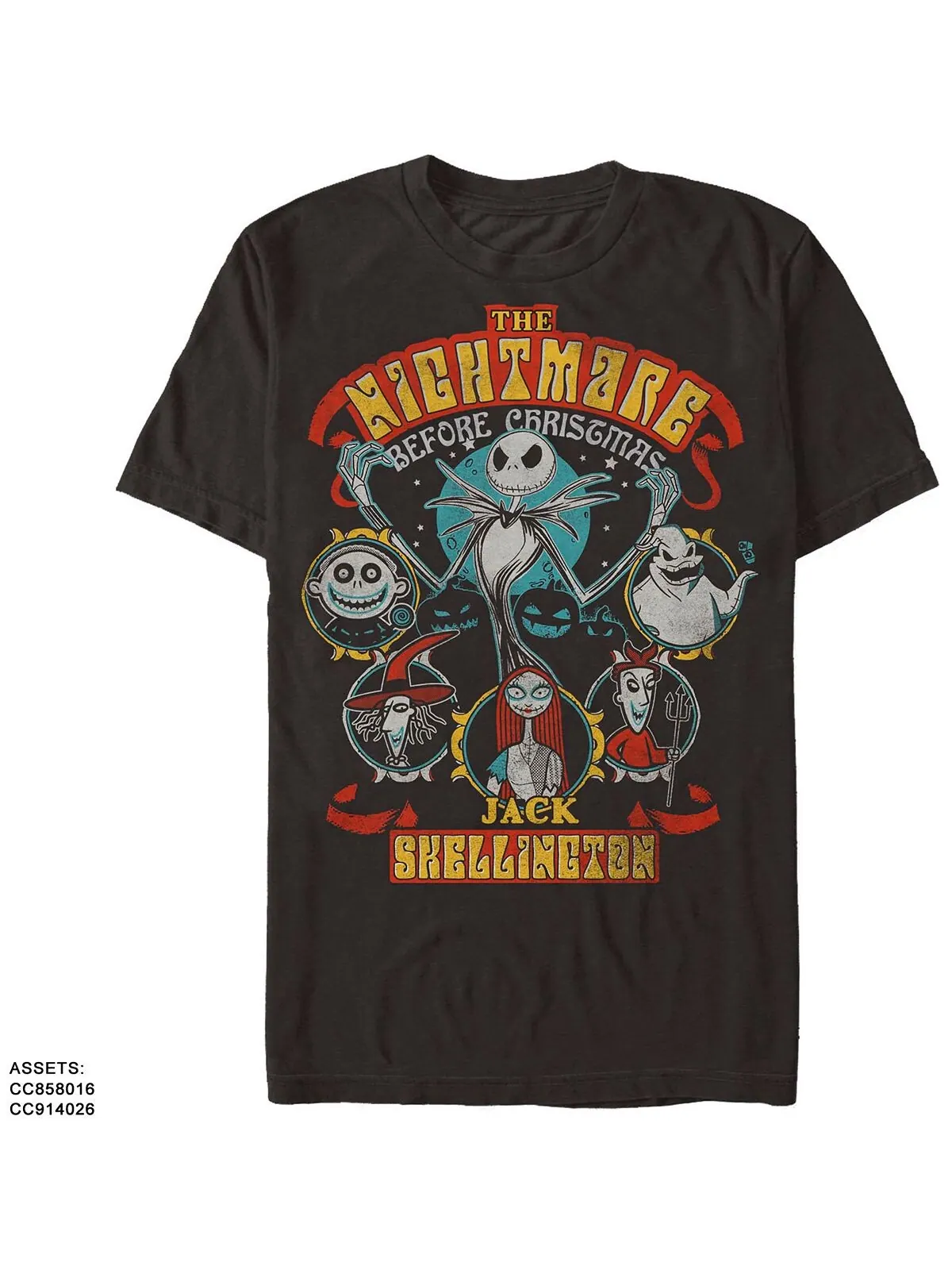 Мужская футболка с короткими рукавами nightmare before christmas fillmore nightmare Fifth Sun — изображение 1 из 1, черный