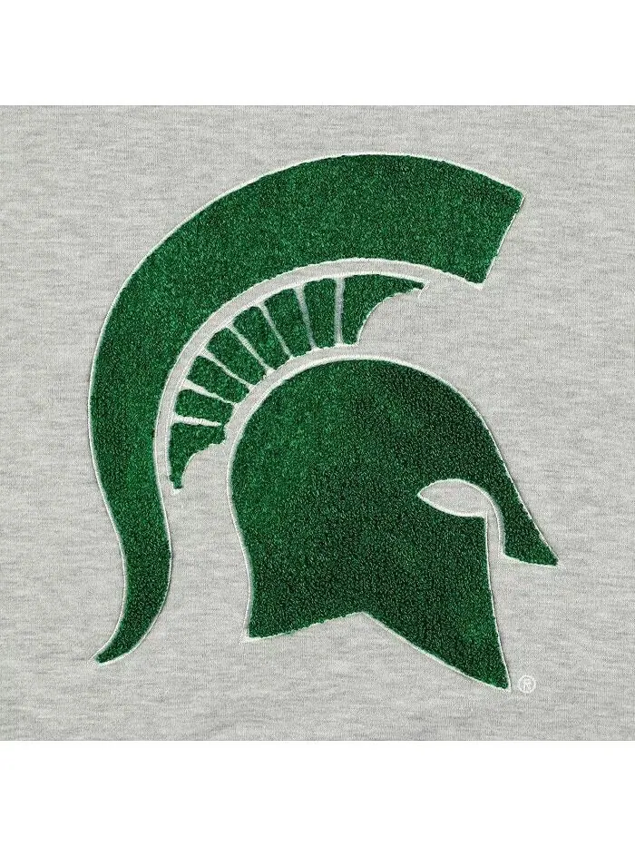 Женская толстовка Ash Michigan State Spartans In It To Win It Sporty Mock Neck Pullover Gameday — изображение 4 из 4