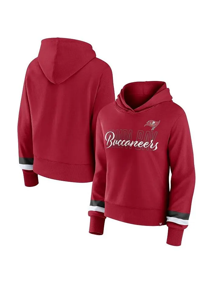 Женская красная толстовка с капюшоном под пуловером Tampa Bay Buccaneers с логотипом Fanatics — изображение 1 из 3, красный