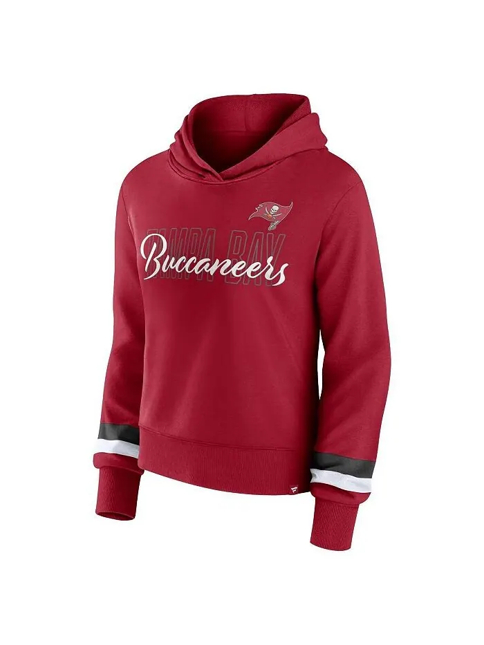 Женская красная толстовка с капюшоном под пуловером Tampa Bay Buccaneers с логотипом Fanatics — изображение 3 из 3, красный