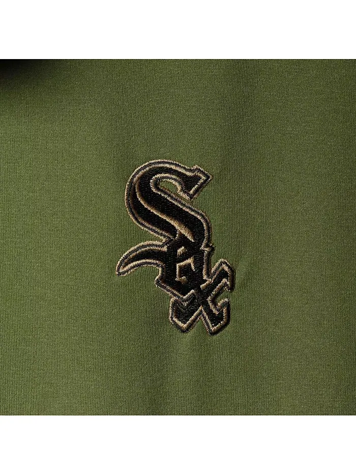 Мужская оливковая поло-футболка Chicago White Sox Delta Sector реглан LevelWear — изображение 3 из 4