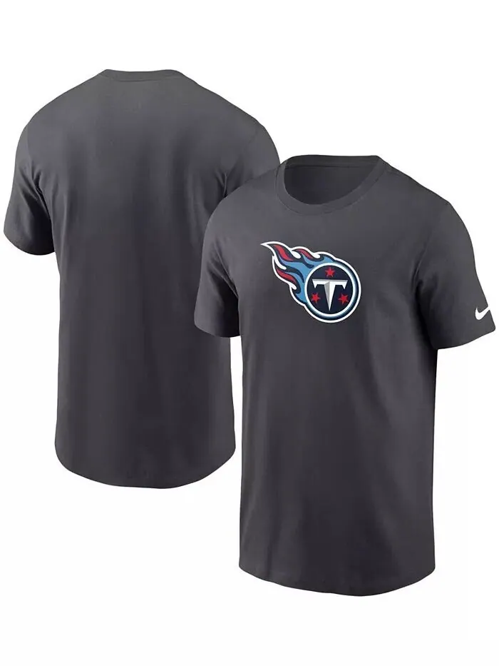 Мужская темно-серая футболка с логотипом Tennessee Titans Primary Nike — изображение 1 из 3
