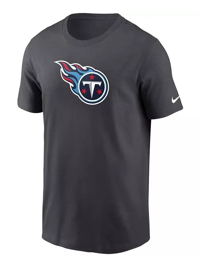 Мужская темно-серая футболка с логотипом Tennessee Titans Primary Nike — изображение 2 из 3