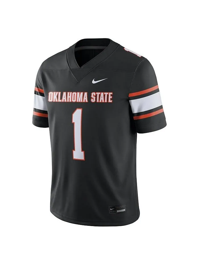 Мужская черная майка №1 для игры Oklahoma State Cowboys Nike — изображение 2 из 3, черный