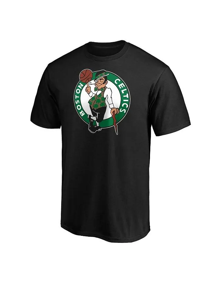 Мужская черная футболка с именем и номером плеймейкера команды Boston Celtics Jayson Tatum Fanatics — изображение 2 из 2