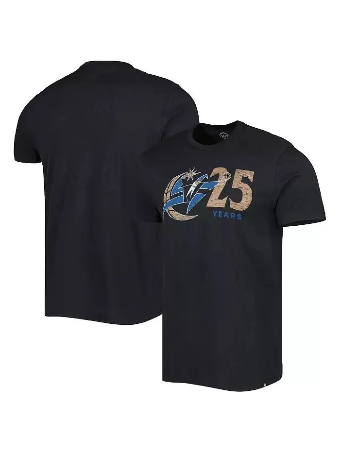 Мужская черная футболка в честь 25-летия Washington Wizards '47 Brand — изображение 1 из 2