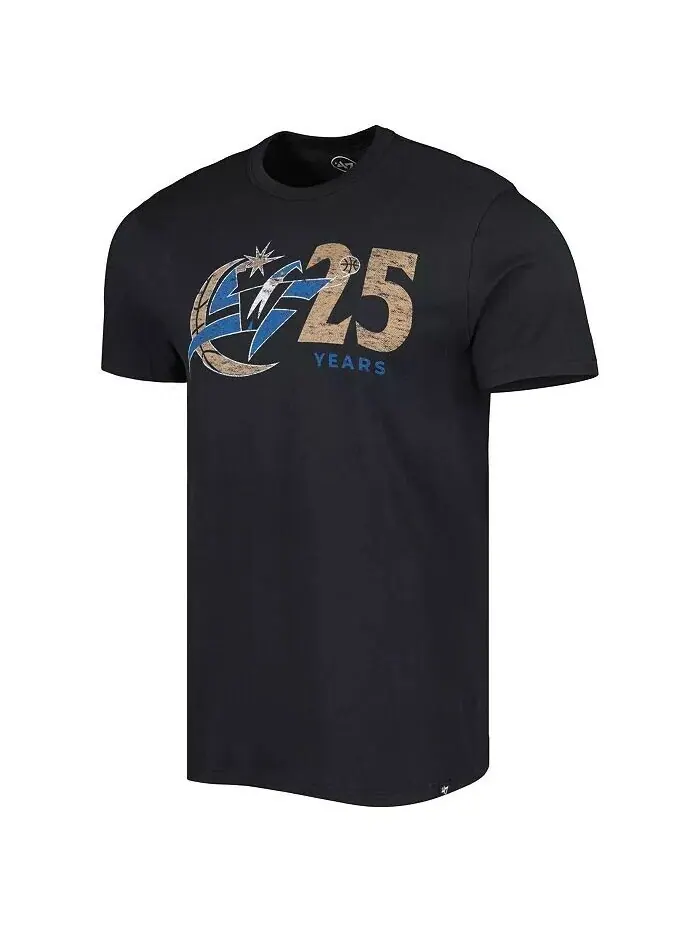 Мужская черная футболка в честь 25-летия Washington Wizards '47 Brand — изображение 2 из 2