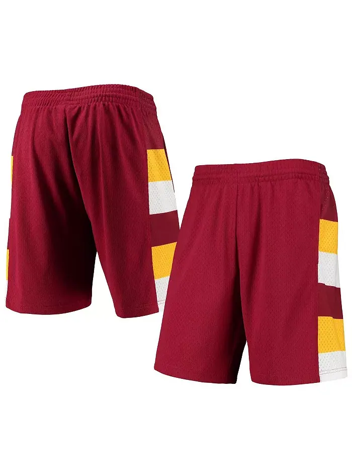 Мужские шорты Cleveland Cavaliers 1979-80 Hardwood Classics Swingman цвета винного оттенка Mitchell — изображение 1 из 3