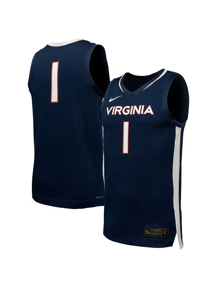 Мужская баскетбольная реплика джерси Virginia Cavaliers в синем цвете Nike — изображение 1 из 3